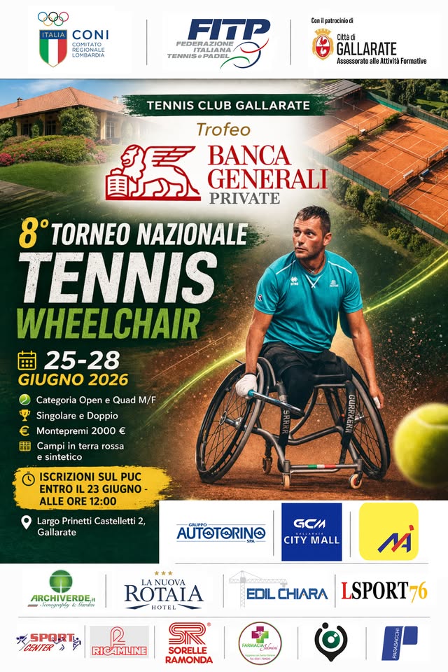 8° Torneo Nazionale Tennis Wheelchair
