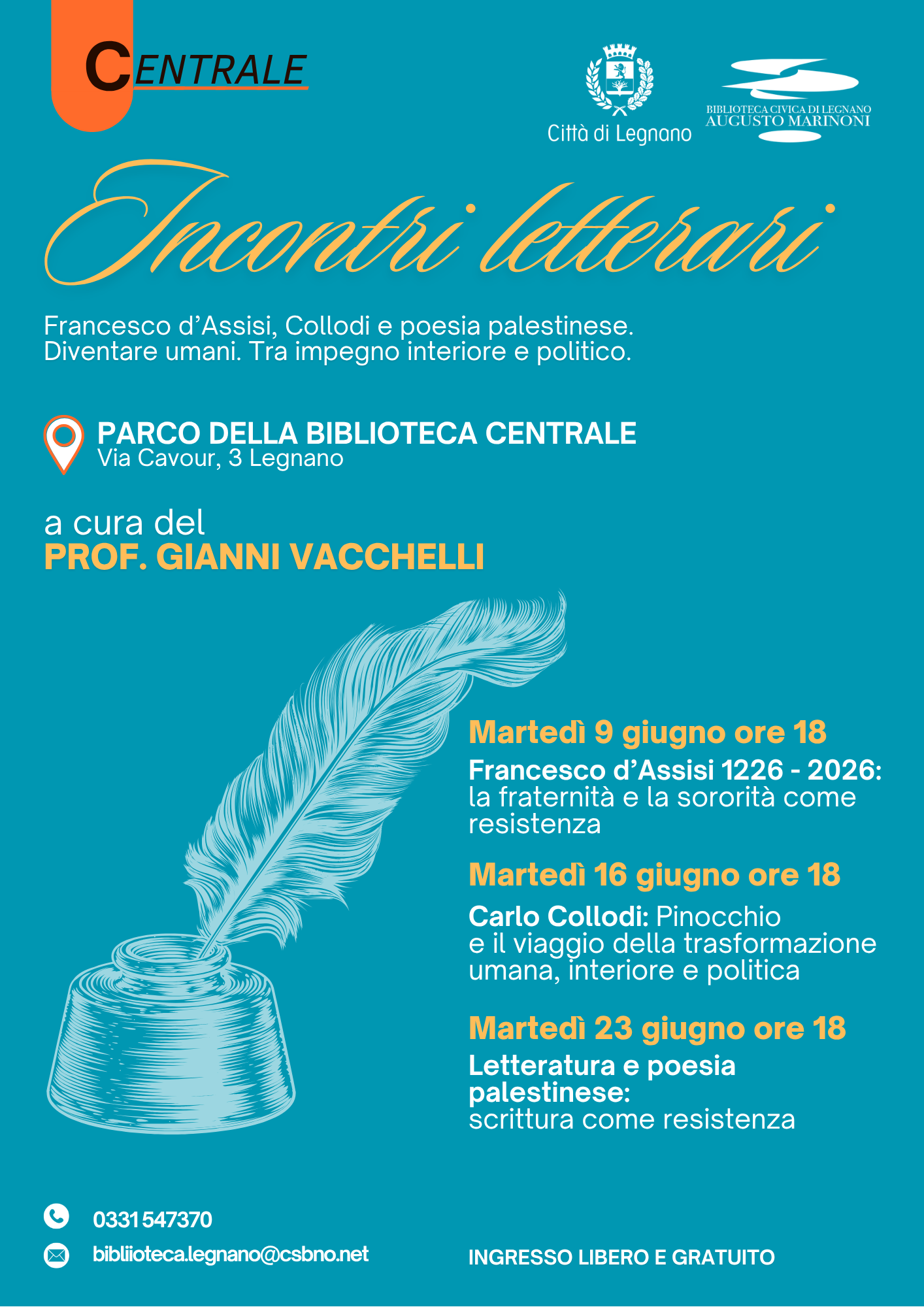 Bella Estate 2026 - Incontri letterari: Carlo Collodi, Pinocchio e il viaggio della trasformazione umana