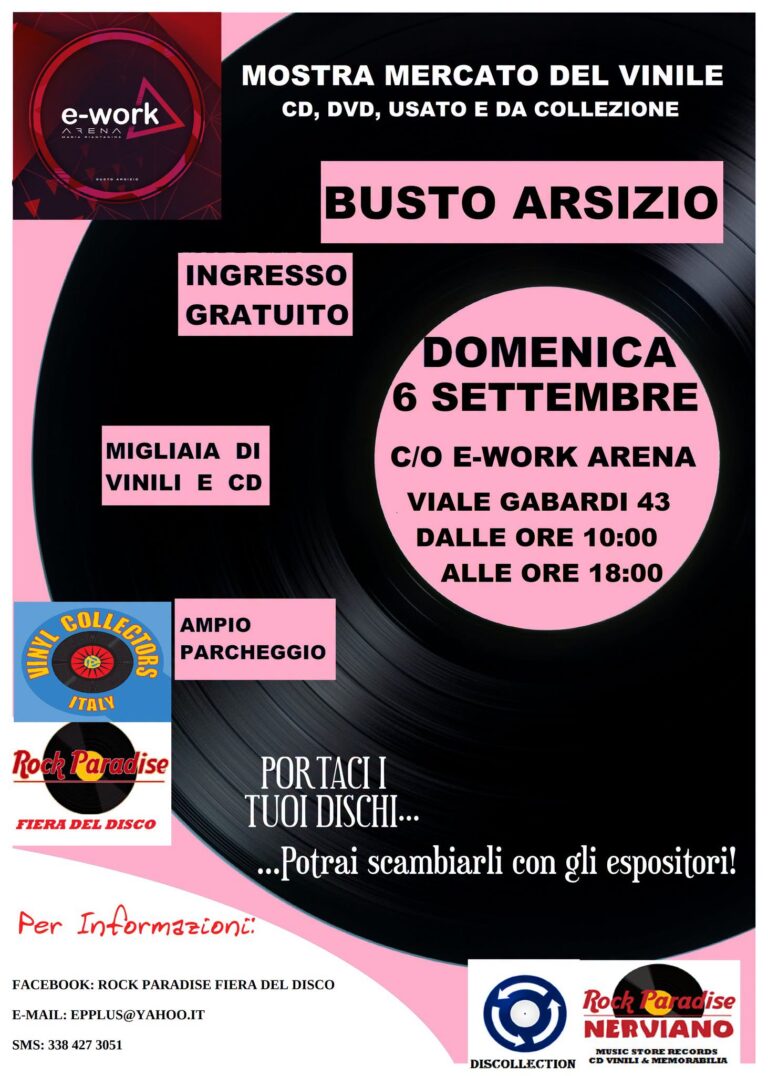 Mostra Mercato del Vinile e CD per Hobbisti