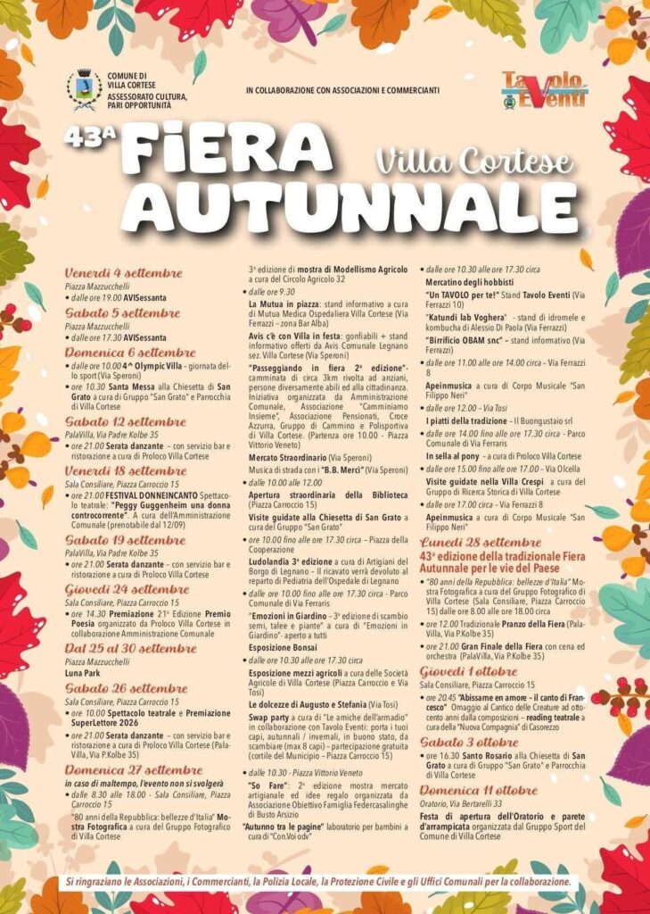 43a Fiera Autunnale di Villa Cortese