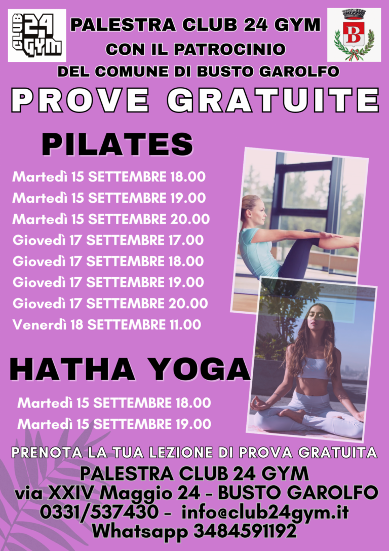Corso di pilates e hatha yoga
