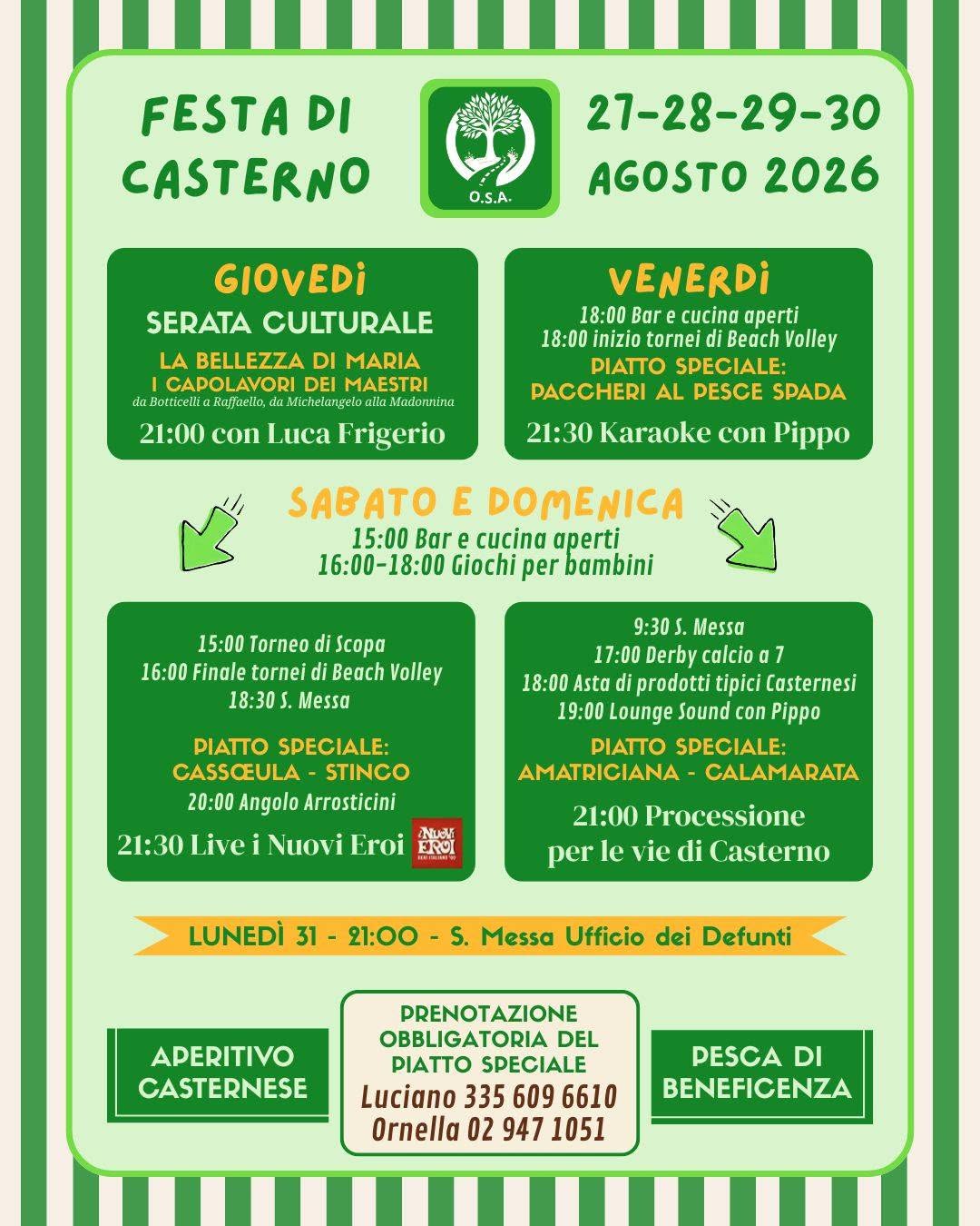 Festa di Casterno 2026