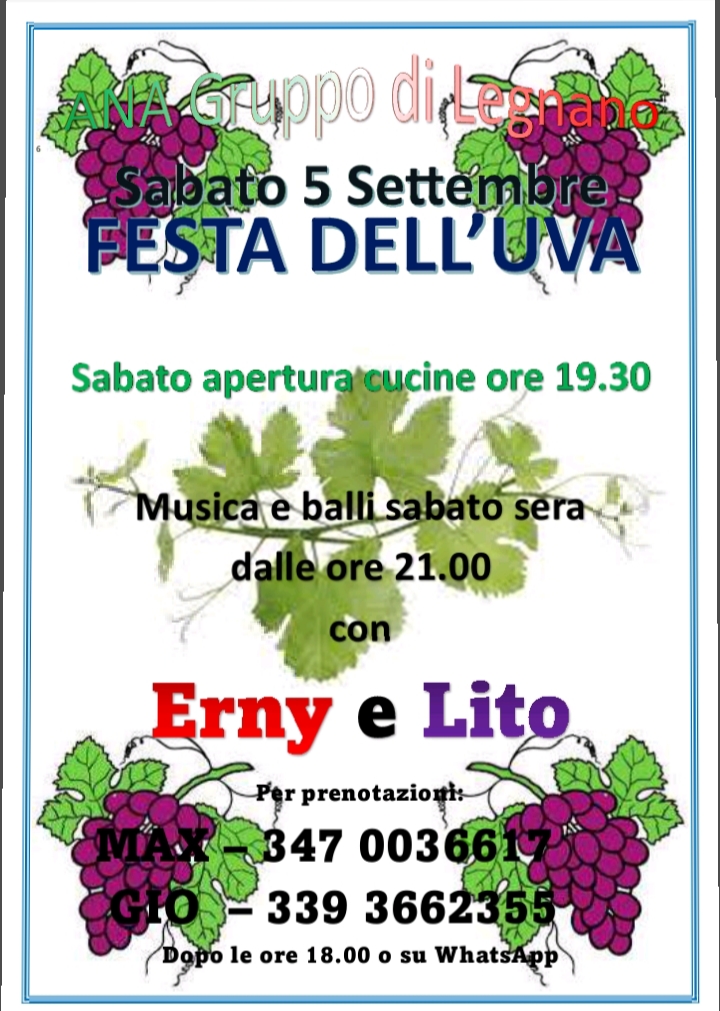 Festa dell’Uva con gli Alpini