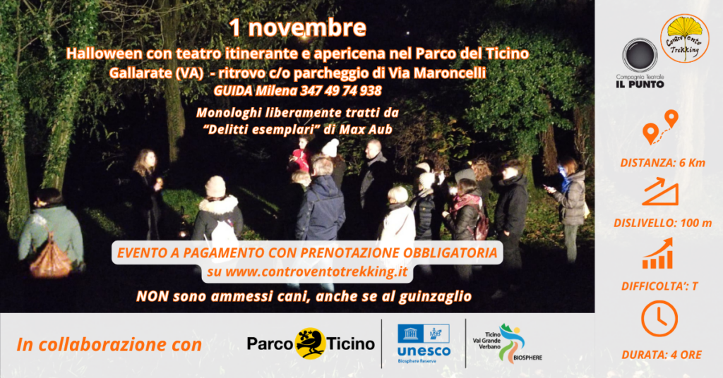 Halloween e teatro con apericena