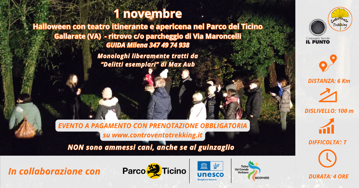 Halloween e teatro con apericena